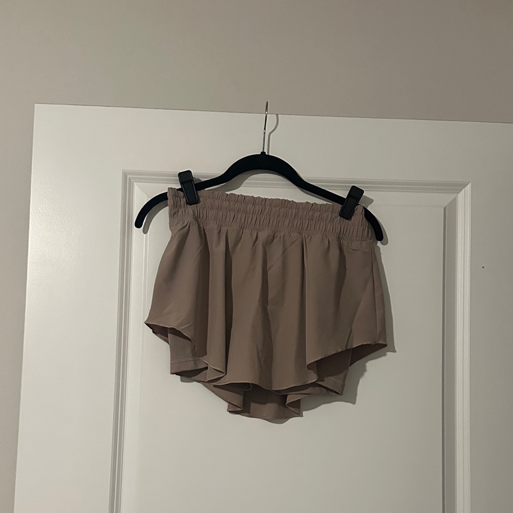 Under Armour Taupe Layered Ruffle Skort